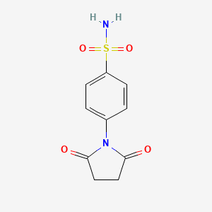 molecular formula C10H10N2O4S B1583847 4-(2,5-二氧代吡咯烷-1-基)苯磺酰胺 CAS No. 5470-06-4