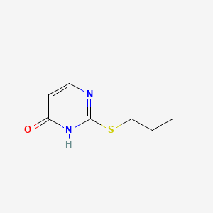 molecular formula C7H10N2OS B1583859 4(1H)-Pyrimidinone, 2-(propylthio)- CAS No. 54460-95-6
