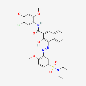 molecular formula C30H31ClN4O7S B1583872 Pigment red 5 CAS No. 6410-41-9