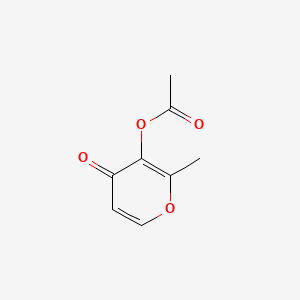 molecular formula C8H8O4 B1583888 2-甲基-4-氧代-4H-吡喃-3-基乙酸酯 CAS No. 28787-36-2