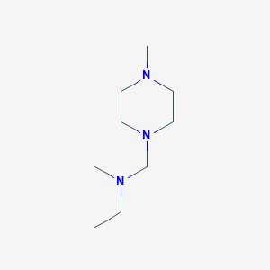 molecular formula C9H21N3 B1583892 Ethanamine, N,N-dimethyl(4-methyl-1-piperazinyl)- CAS No. 29589-40-0