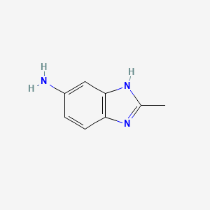 molecular formula C8H9N3 B1583914 2-甲基-1H-苯并咪唑-5-胺 CAS No. 29043-48-9