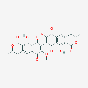 molecular formula C30H22O12 B158392 Xanthomegnin CAS No. 1685-91-2