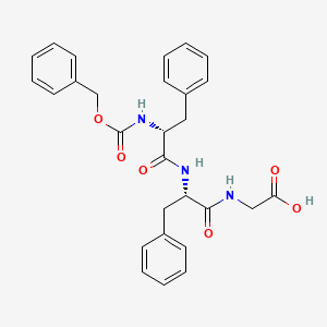 molecular formula C28H29N3O6 B1583928 Carbobenzoxyphenylalanyl-phenylalanyl-glycine CAS No. 75539-79-6