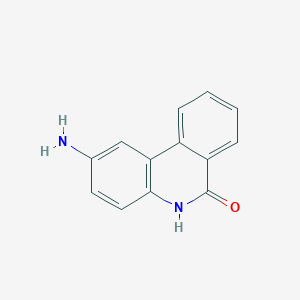 molecular formula C13H10N2O B1583930 6(5h)-Phenanthridinone, 2-amino- CAS No. 78256-05-0
