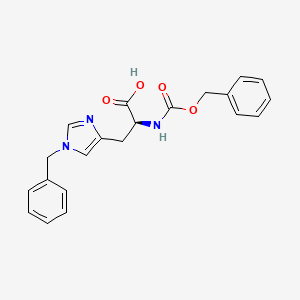 molecular formula C21H21N3O4 B1583933 Z-His(Bzl)-OH CAS No. 21929-66-8