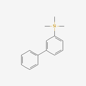 molecular formula C15H18Si B1583934 Silane, [1,1'-biphenyl]-3-yltrimethyl- CAS No. 17938-21-5