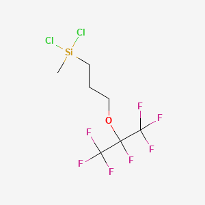 Silane, dichloromethyl[3-[1,2,2,2-tetrafluoro-1-(trifluoromethyl)ethoxy]propyl]-