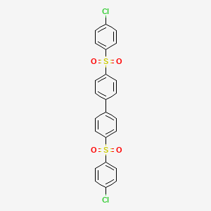 molecular formula C24H16Cl2O4S2 B1583942 4,4'-Bis[(4-chlorophenyl)sulfonyl]-1,1'-biphenyl CAS No. 22287-56-5