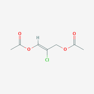 molecular formula C7H9ClO4 B158395 1-Propene-1,3-diol, 2-chloro-, diacetate CAS No. 10118-72-6