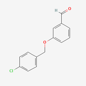 molecular formula C14H11ClO2 B1583950 3-[(4-Chlorobenzyl)oxy]benzaldehyde CAS No. 24550-39-8