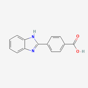 molecular formula C14H10N2O2 B1583952 4-(1H-苯并咪唑-2-基)苯甲酸 CAS No. 66631-29-6
