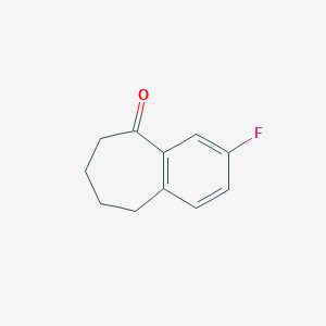 molecular formula C11H11FO B1583975 8-Fluoro-1-benzosuberone CAS No. 24484-21-7