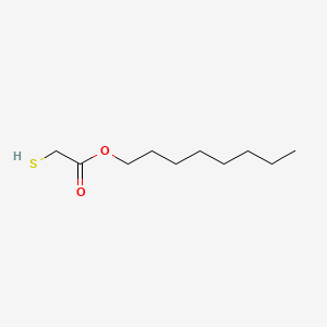 molecular formula C10H20O2S B1583976 乙酸，巯基，辛酸酯 CAS No. 7664-80-4