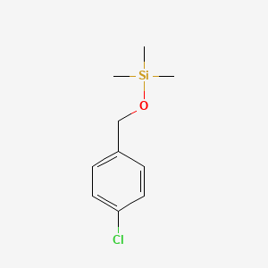 molecular formula C10H15ClOSi B1583985 ((4-Chlorobenzyl)oxy)trimethylsilane CAS No. 14856-74-7