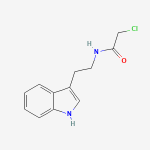 molecular formula C12H13ClN2O B1583987 2-Chloro-N-[2-(1H-indol-3-yl)ethyl]acetamide CAS No. 52191-26-1