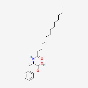 molecular formula C23H37NO3 B1584000 L-Phenylalanine, N-(1-oxotetradecyl)- CAS No. 68792-49-4