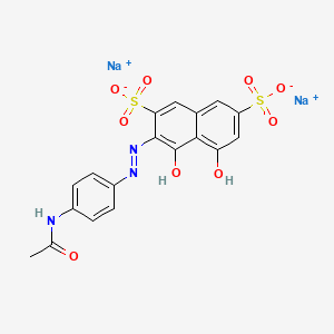 molecular formula C18H13N3Na2O9S2 B1584005 2,7-Naphthalenedisulfonic acid, 3-[[4-(acetylamino)phenyl]azo]-4,5-dihydroxy-, disodium salt CAS No. 4197-09-5