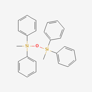 molecular formula C26H26OSi2 B1584039 二硅氧烷，1,3-二甲基-1,1,3,3-四苯基- CAS No. 807-28-3