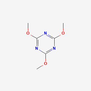 molecular formula C6H9N3O3 B1584041 2,4,6-Trimethoxy-1,3,5-triazine CAS No. 877-89-4