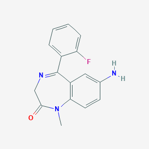 molecular formula C16H14FN3O B158405 7-Aminoflunitrazepam CAS No. 34084-50-9
