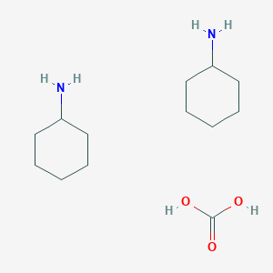 molecular formula C13H28N2O3 B1584051 碳酸，与环己胺（1:2）的化合物 CAS No. 34066-58-5