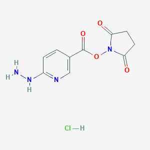 B158409 2,5-Dioxopyrrolidin-1-yl 6-hydrazinylnicotinate hydrochloride CAS No. 133081-27-3