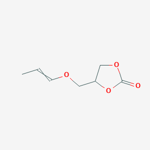 molecular formula C7H10O4 B158411 4-(Prop-1-enoxymethyl)-1,3-dioxolan-2-one CAS No. 130221-78-2