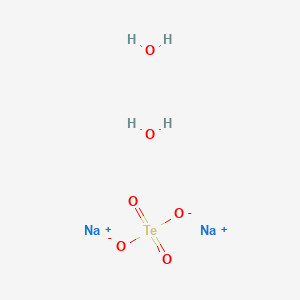 molecular formula H4Na2O6Te B1584114 Sodium tellurate, dihydrate CAS No. 26006-71-3