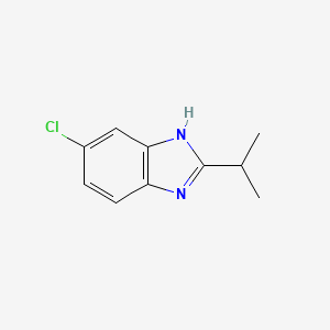 molecular formula C10H11ClN2 B1584120 6-Chloro-2-isopropyl-1H-benzo[d]imidazole CAS No. 4886-29-7