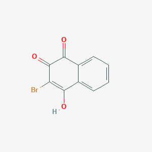 molecular formula C10H5BrO3 B1584124 3-Bromo-4-hydroxynaphthalene-1,2-dione CAS No. 1203-39-0