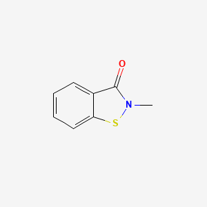 molecular formula C8H7NOS B1584127 2-甲基-1,2-苯并异噻唑啉-3-酮 CAS No. 2527-66-4
