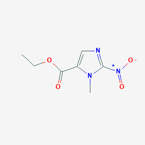 molecular formula C7H9N3O4 B1584139 ETHYL 3-METHYL-2-NITRO-3H-IMIDAZOLE-4-CARBOXYLATE CAS No. 39070-13-8