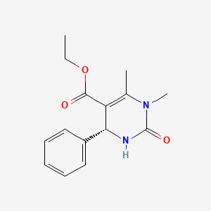 molecular formula C15H18N2O3 B1584141 Ethyl(4r)-1,6-dimethyl-2-oxo-4-phenyl-1,2,3,4-tetrahydropyrimidine-5-carboxylate CAS No. 51004-33-2