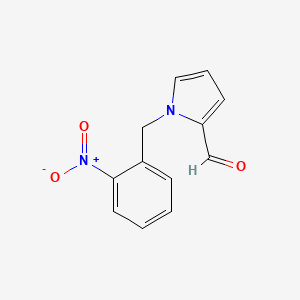 molecular formula C12H10N2O3 B1584148 1-(2-nitrobenzyl)-1H-pyrrole-2-carbaldehyde CAS No. 22162-51-2