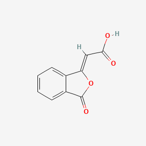 molecular formula C10H6O4 B1584149 Acetic acid, (3-oxo-1(3H)-isobenzofuranylidene)- CAS No. 4743-57-1