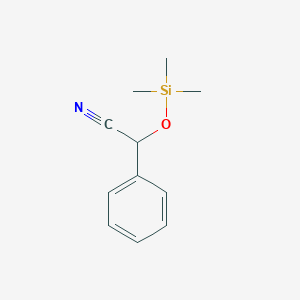 molecular formula C11H15NOSi B1584158 Phenyl-trimethylsilanyloxy-acetonitrile CAS No. 25438-37-3