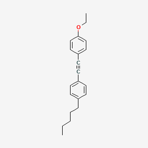 B1584160 1-(2-(4-Ethoxyphenyl)ethynyl)-4-pentylbenzene CAS No. 95480-29-8