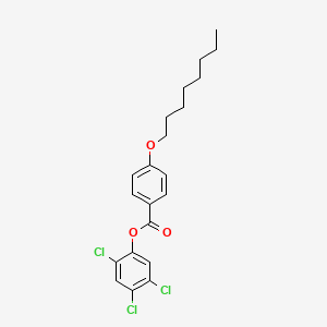 molecular formula C21H23Cl3O3 B1584162 2,4,5-三氯苯基4-正辛氧基苯甲酸酯 CAS No. 79404-93-6