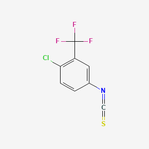 molecular formula C8H3ClF3NS B1584168 4-Chloro-3-(trifluoromethyl)phenyl isothiocyanate CAS No. 23163-86-2