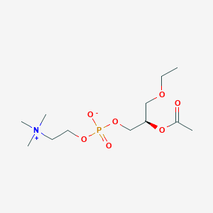 molecular formula C12H26NO7P B1584178 [(2R)-2-acetyloxy-3-ethoxypropyl] 2-(trimethylazaniumyl)ethyl phosphate CAS No. 65154-06-5