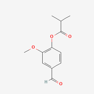 molecular formula C12H14O4 B1584189 香草醛异丁酸酯 CAS No. 20665-85-4