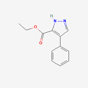 molecular formula C12H12N2O2 B1584194 ethyl 4-phenyl-1H-pyrazole-3-carboxylate CAS No. 6963-62-8