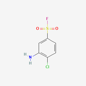 molecular formula C6H5ClFNO2S B1584221 3-氨基-4-氯苯磺酰氟 CAS No. 368-72-9