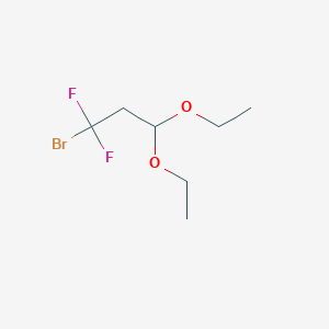 molecular formula C7H13BrF2O2 B158423 1-溴-3,3-二乙氧基-1,1-二氟丙烷 CAS No. 1645-58-5