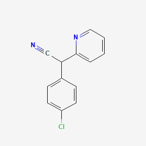 molecular formula C13H9ClN2 B1584232 2-(4-Chlorophenyl)-2-(pyridin-2-yl)acetonitrile CAS No. 5005-37-8