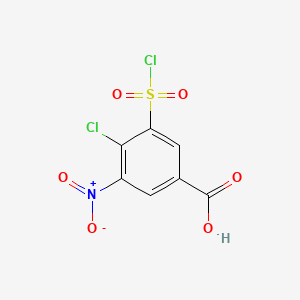 molecular formula C7H3Cl2NO6S B1584235 4-Chloro-5-chlorosulphonyl-3-nitrobenzoic acid CAS No. 22892-95-1