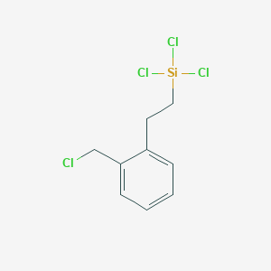molecular formula C9H10Cl4Si B1584239 Trichloro(2-((chloromethyl)phenyl)ethyl)silane CAS No. 58274-32-1