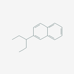 molecular formula C15H18 B1584259 萘，2-(1-乙基丙基)- CAS No. 3042-57-7
