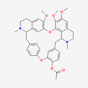 molecular formula C39H42N2O7 B1584265 6,6',7-Trimethoxy-2,2'-dimethylberbaman-12-yl acetate CAS No. 73885-53-7